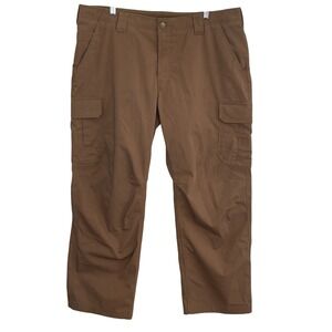 Under Armour Mens Brown Loose Fit Cargo Pants Size 40/30 Outdoor‎ Casual